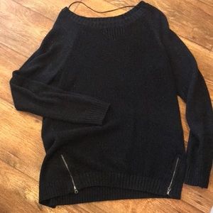 Black shimmer sweater